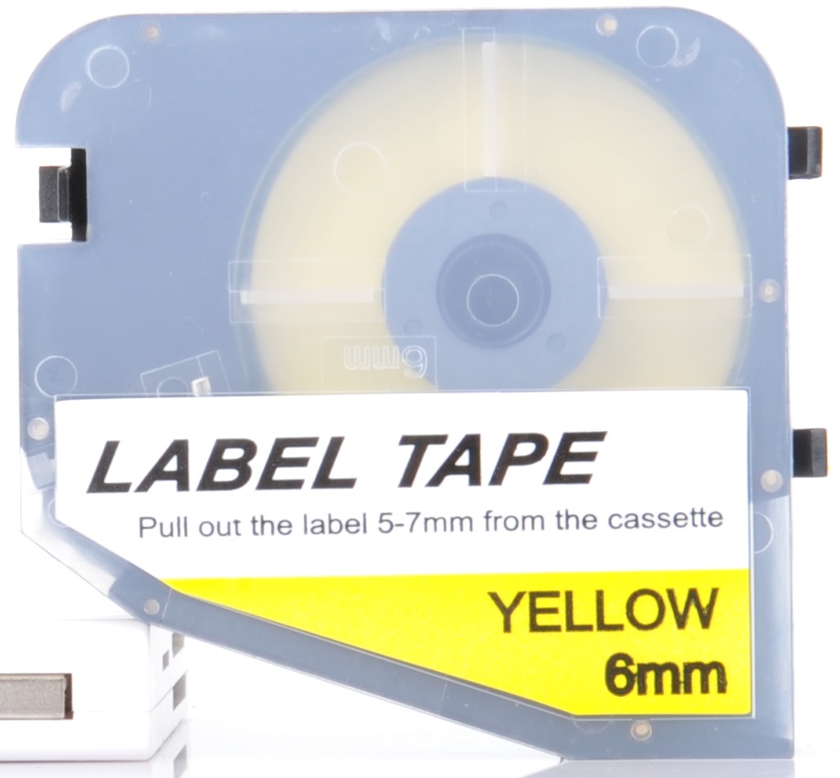 6 MM LABEL TAPE YELLOW (สำหรับ LK320)