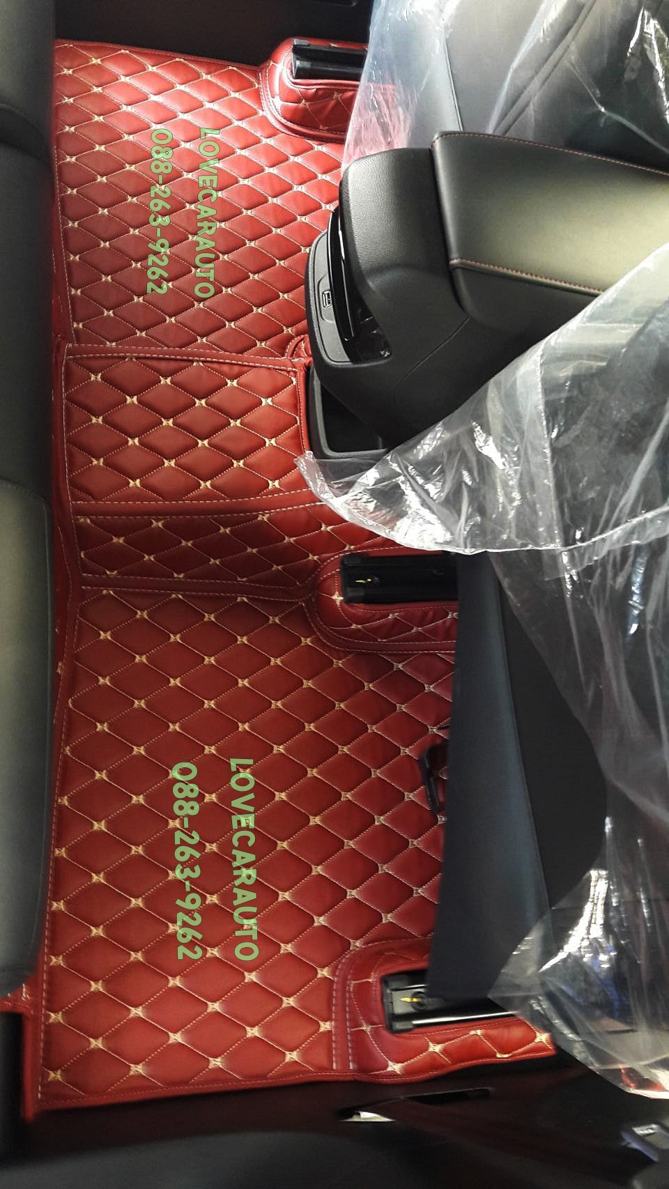 พรมปูพื้นรถยนต์ 6D mg5 สีแดงไวน์ เข้ารูป