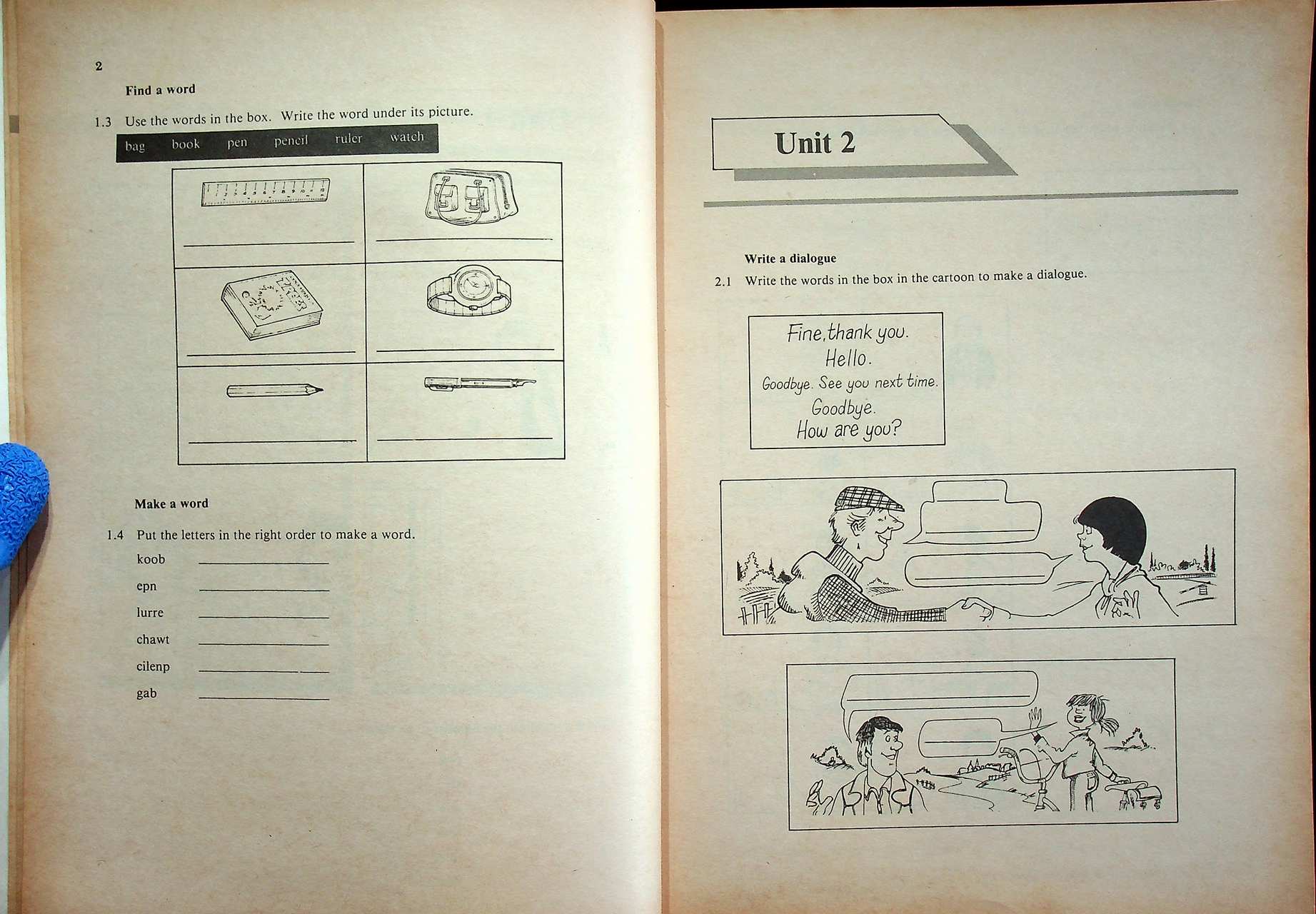 WORKBOOK ENGLISH RIGHT FROM THE START BOOK 1 รายวิชา อ 021 - อ 022 เสริมทักษะ 1-2 ชั้นมัธยมศึกษาปีที่ 1 (ม.1)