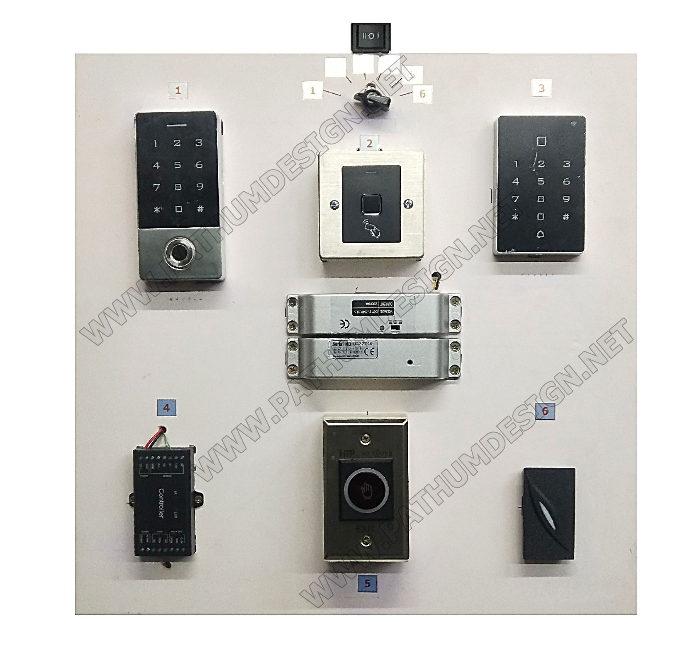 ชุดสาธิตการทำงาน FINGER SCAN & ACCESS CONTROL