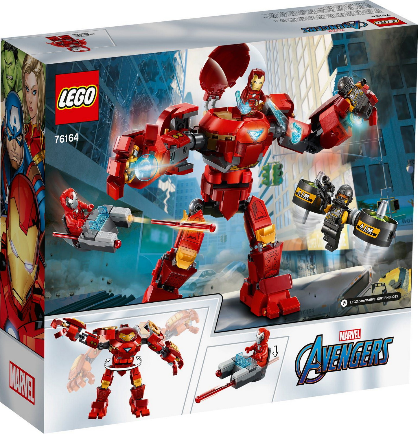 **MTS Toys**เลโก้ Lego 76164 Marvel Avengers : Iron Man Hulkbuster versus A.I.M. Agent