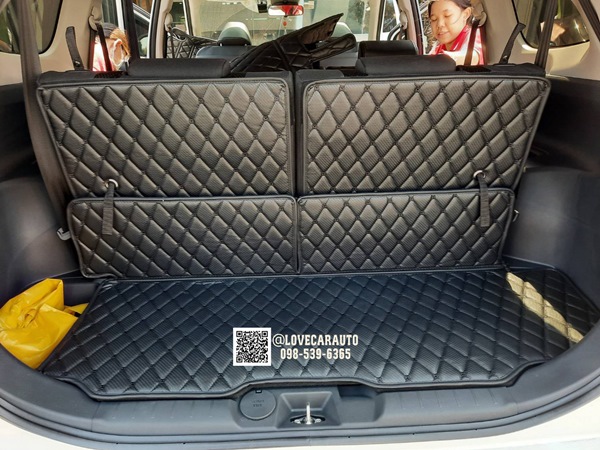 พรมปูพื้นรถยนต์ 6d Toyota Veloz โตโยต้า เวลอซ 2022 พรมเคฟล่า สีดำด้ายดำ