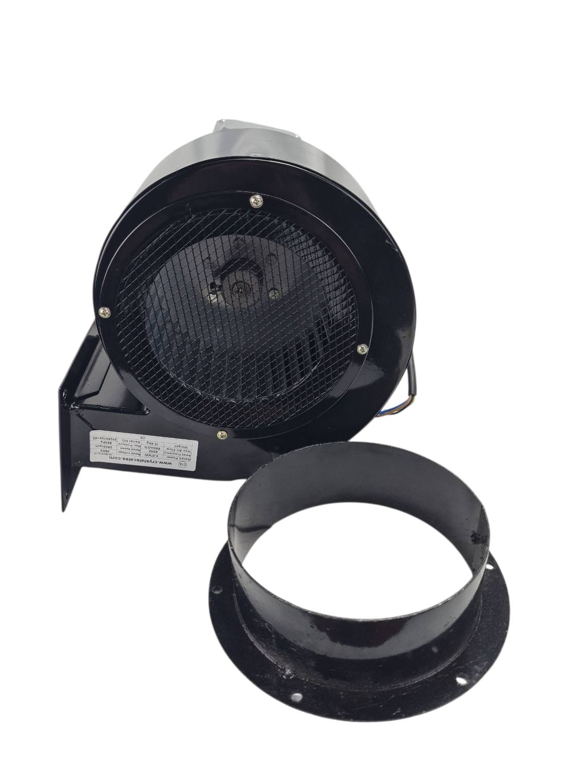 โบเวอร์ดูดและเป่าอากาศ Blower ขนาด0.5แรงม้า(370W)ไฟ 380V Air blowerกรงกระลอกทนความร้อน200องศา