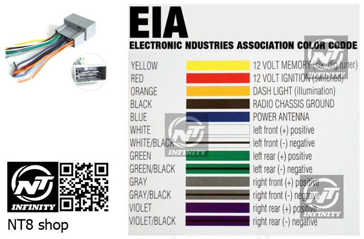 ปลั๊กเครื่องเสียงตรงรุ่น 24 pin Honda 3 (สีเทา) Plug adapter Audio