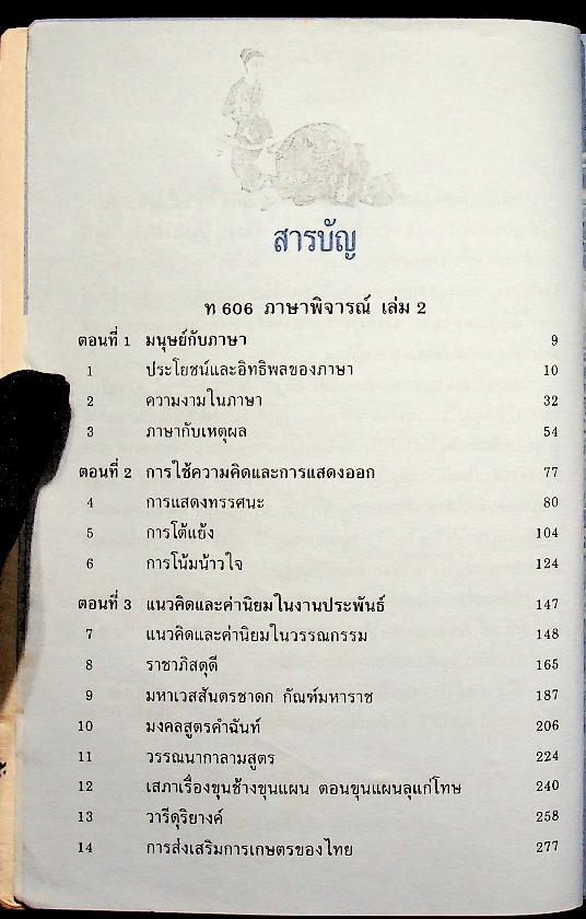 แบบทดสอบ ภาษาไทย ม.6 เล่ม 2 ท 606