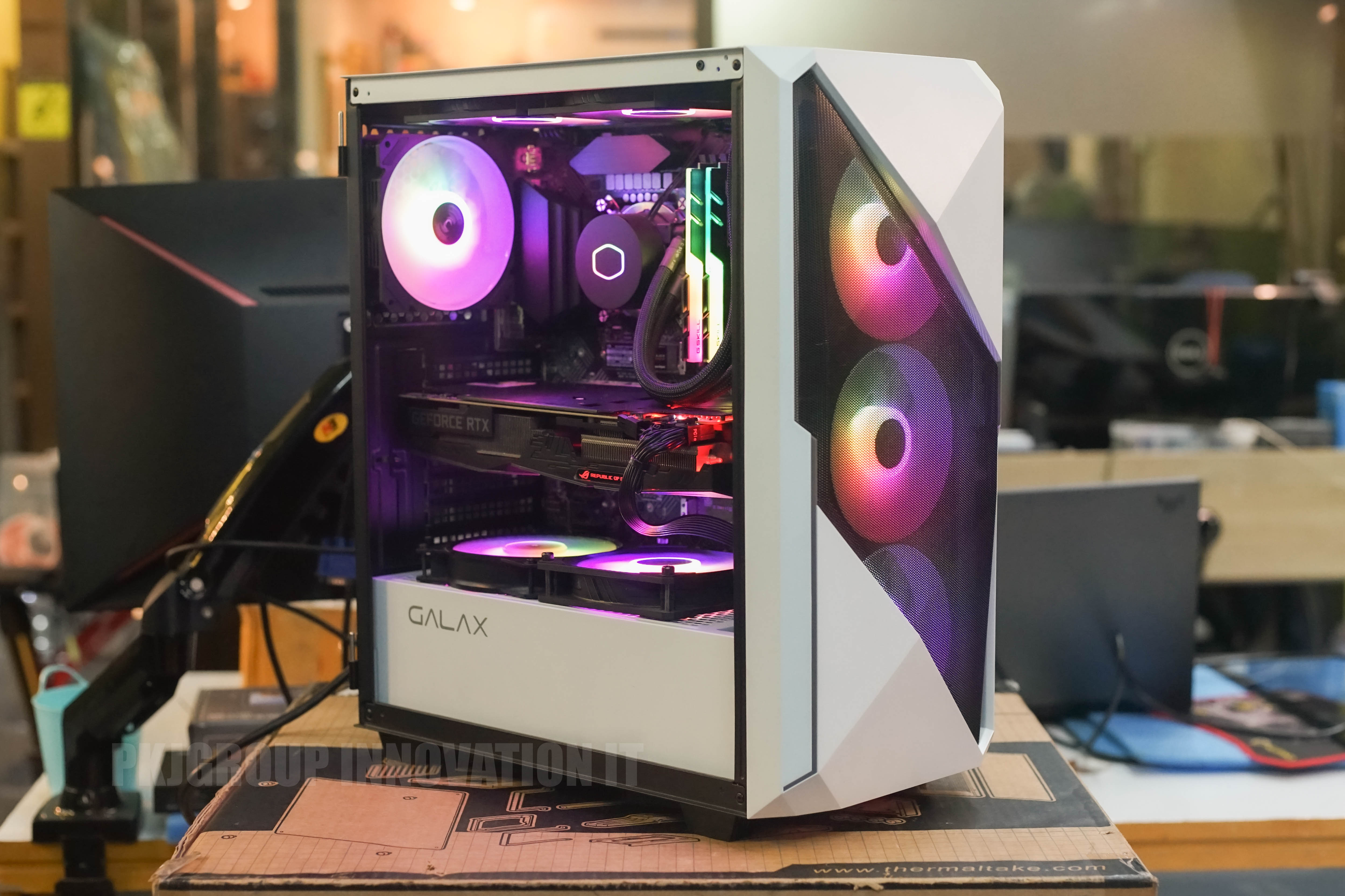 คอมเล่นเกมมือสอง Galax i7-12700KF RAM 16 GB SSD M.2 1 TB 2060 Super