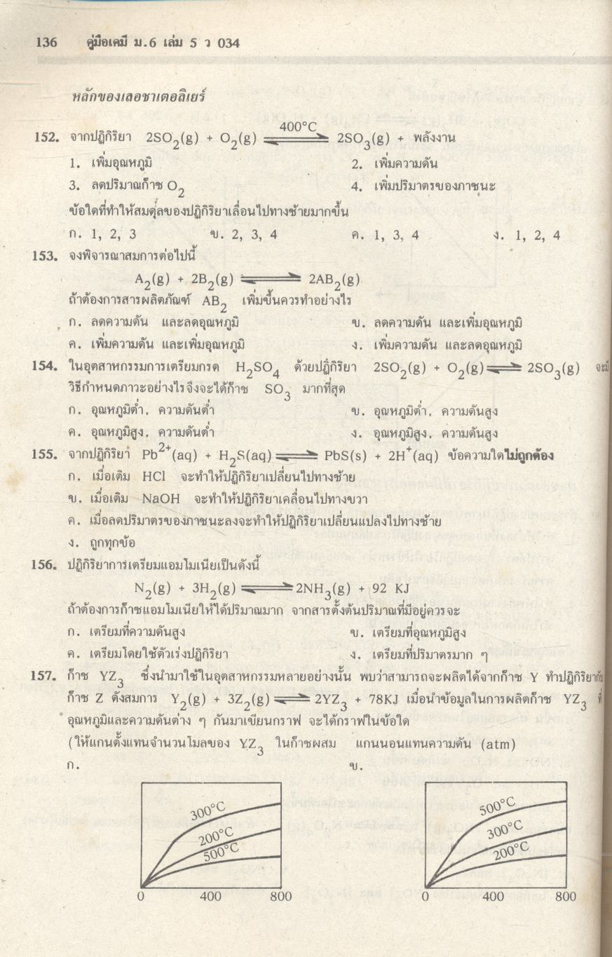คู่มือเตรียมสอบ เคมี ม.6 เล่ม 5 ว 034