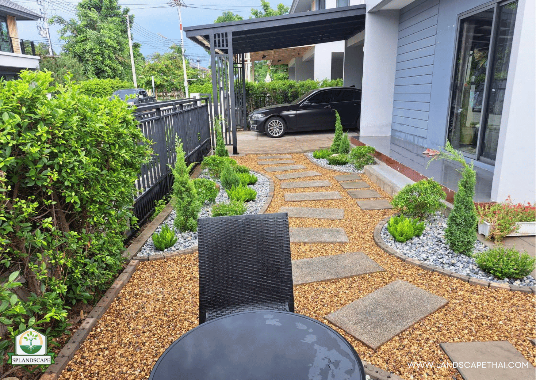 บริการรับจัดสวนหิน 085-209-4218