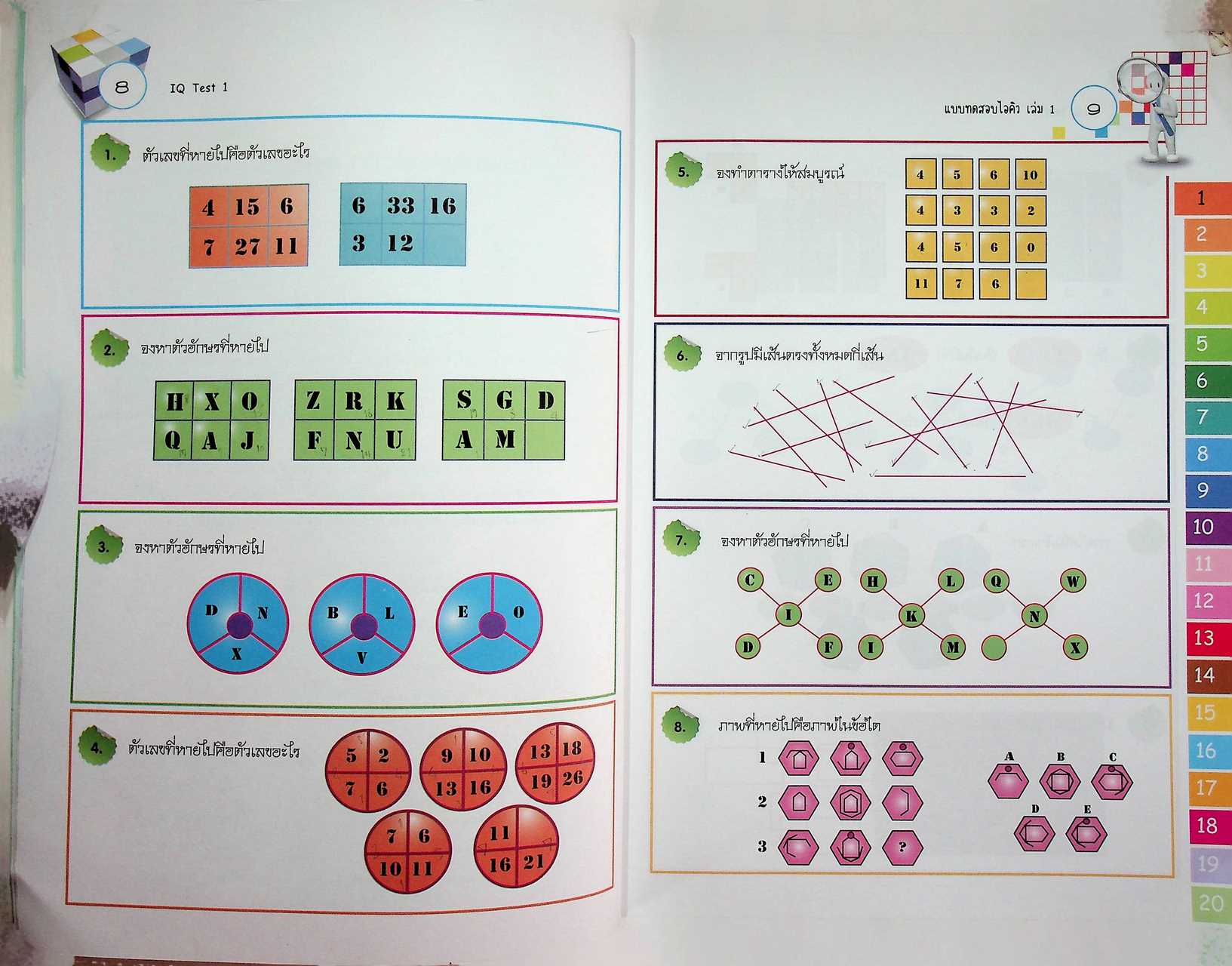 แบบทดสอบไอคิว เล่ม 1 Intelligence Quotient Test
