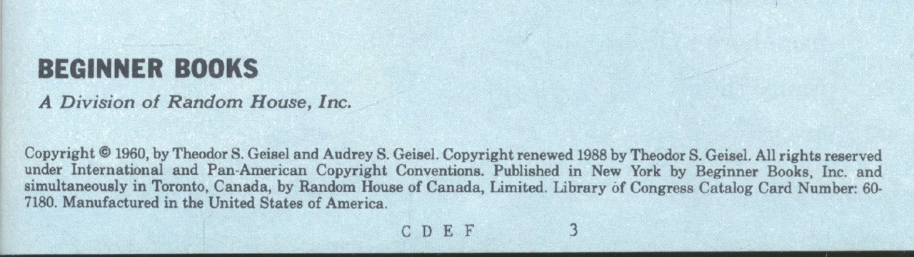 One fish two fish red fish blue fish By Dr.Seuss