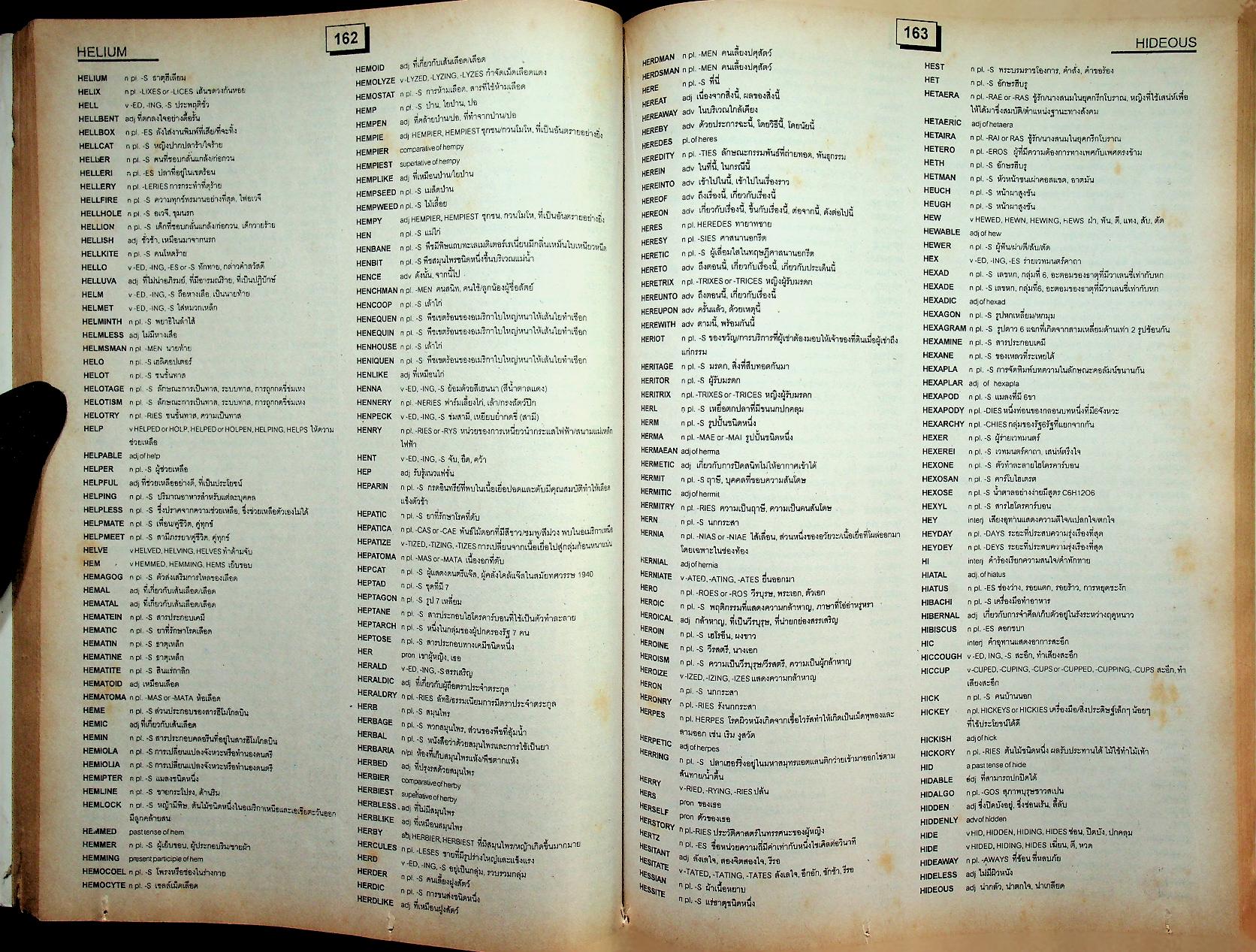 พจนานุกรมครอสเวิร์ดเกม(กีฬาต่อศัพท์ภาษาอังกฤษ) อังกฤษ - ไทย