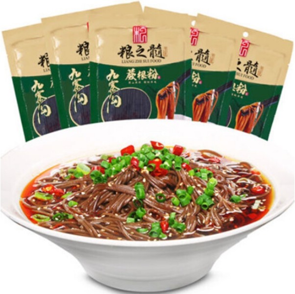 เส้นก๋วยเตี๋ยวดำเสฉวน สัมผัสนุ่มลื่นละมุนลิ้น 180g