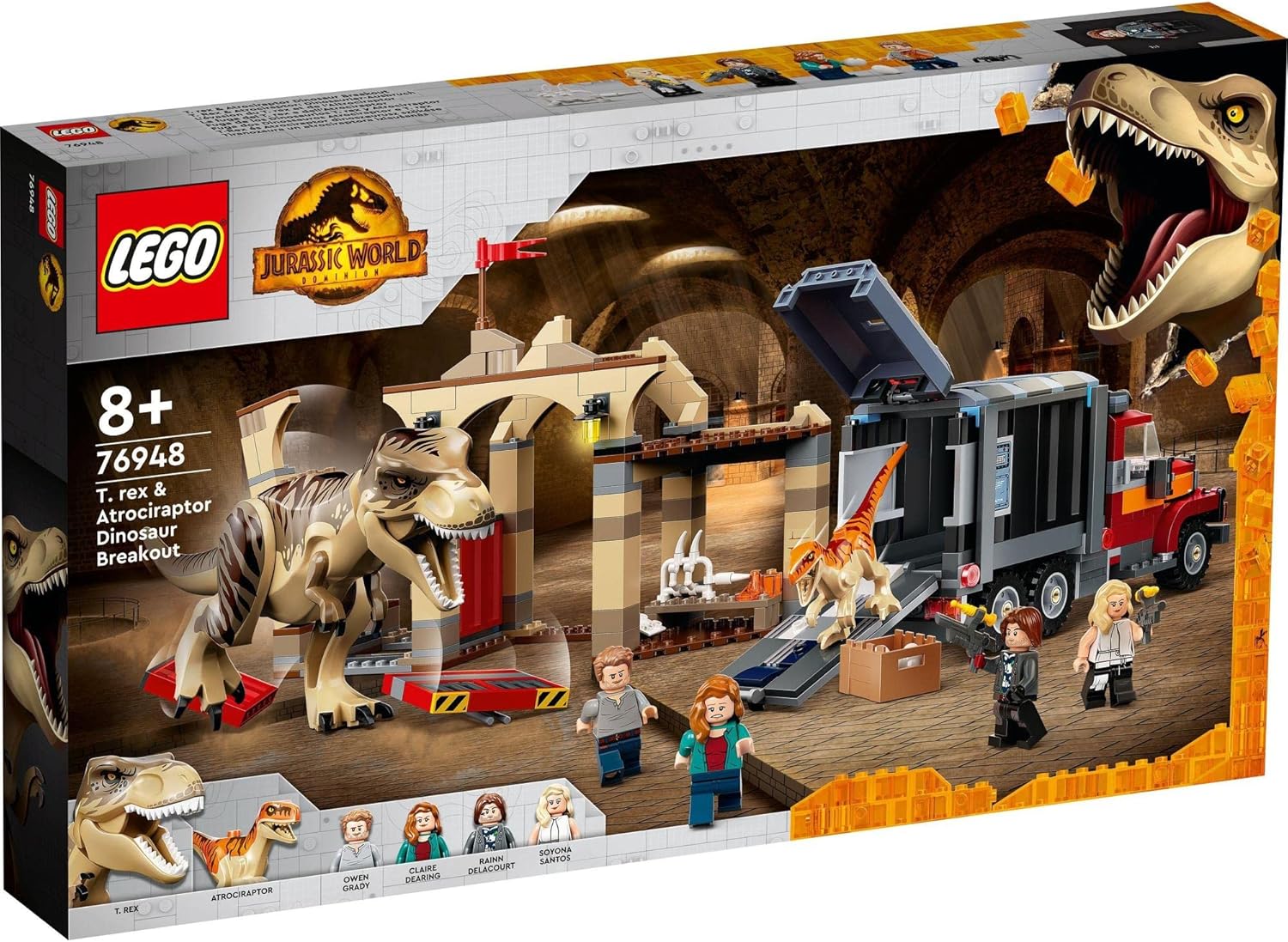 **MTS Toys**เลโก้ Lego 76948 Jurassic World : T. rex & Atrociraptor Dinosaur Breakout