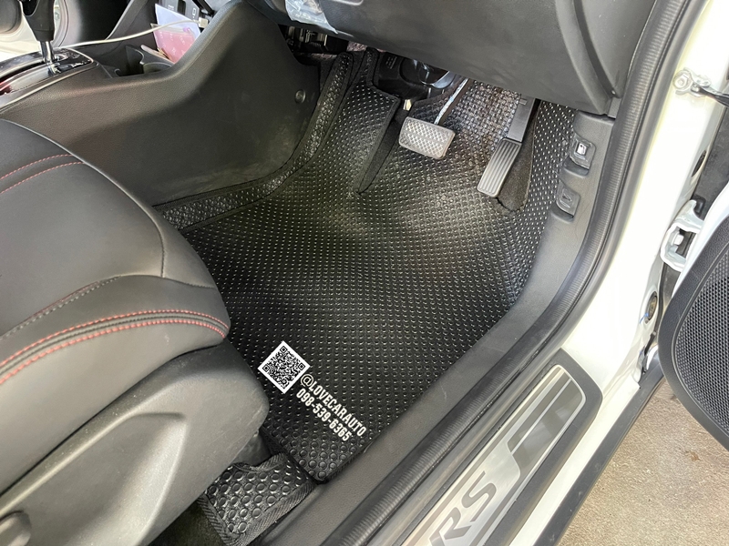 พรมกระดุม Honda WRV 2023 กระดุมเล็กสีดำ