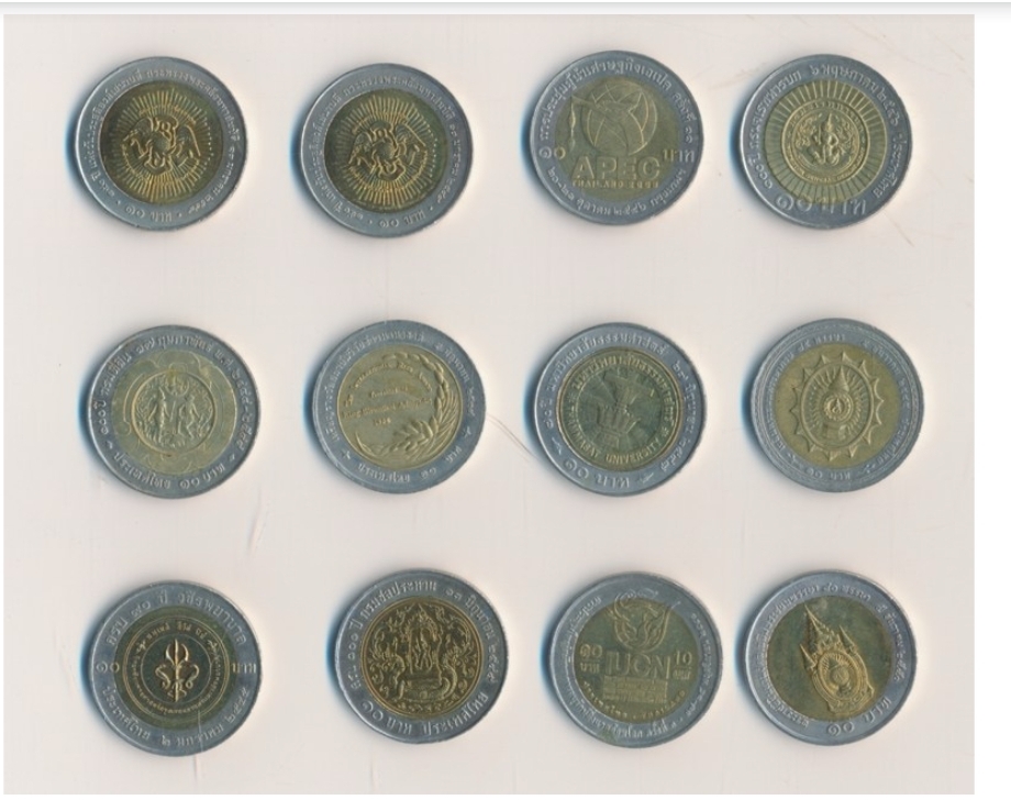เหรียญที่ระลึกต่างๆหลายแบบ