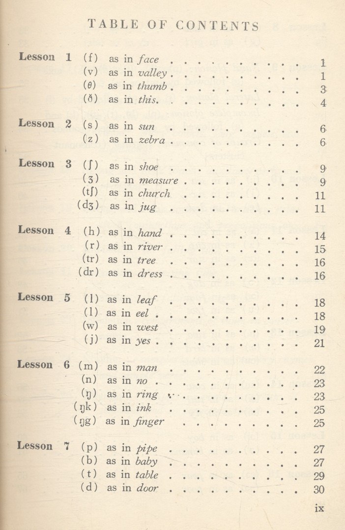 A Course of English Pronunciation
