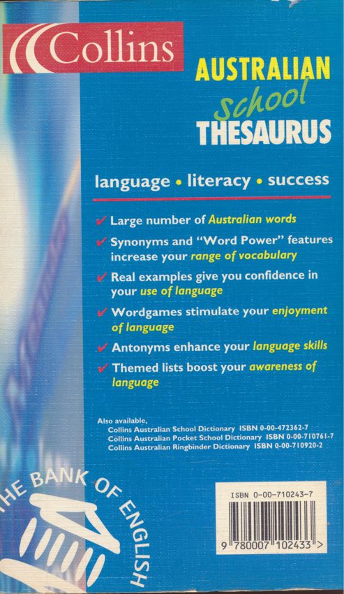 AUSTRALIAN School THESAURUS