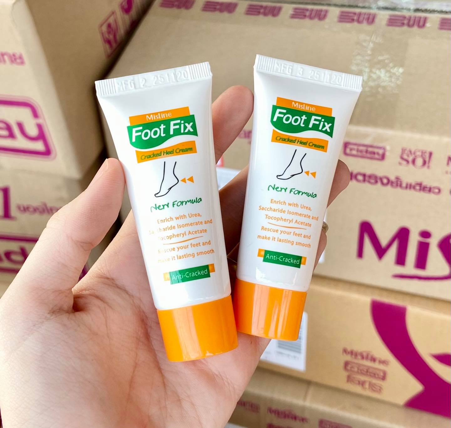 ครีมบำรุงส้นเท้าแตก มิสทีนฟุตฟิกซ์ Foot Fix Cracked Heel Cream มี2ขนาด