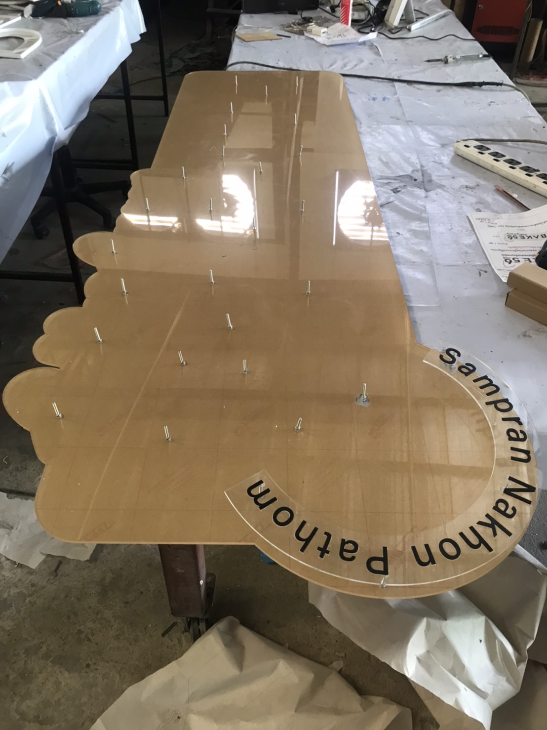 ป้ายหน้าร้านขนมปังเบเกอรี่ แบบนูนได้สวยตามใจลูกค้า งานBAKE56