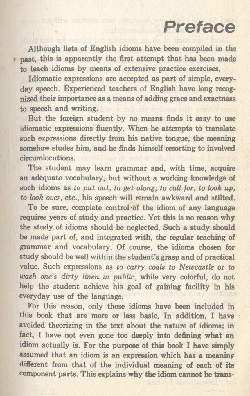 ESSENTIAL IDIOMS IN ENGLISH