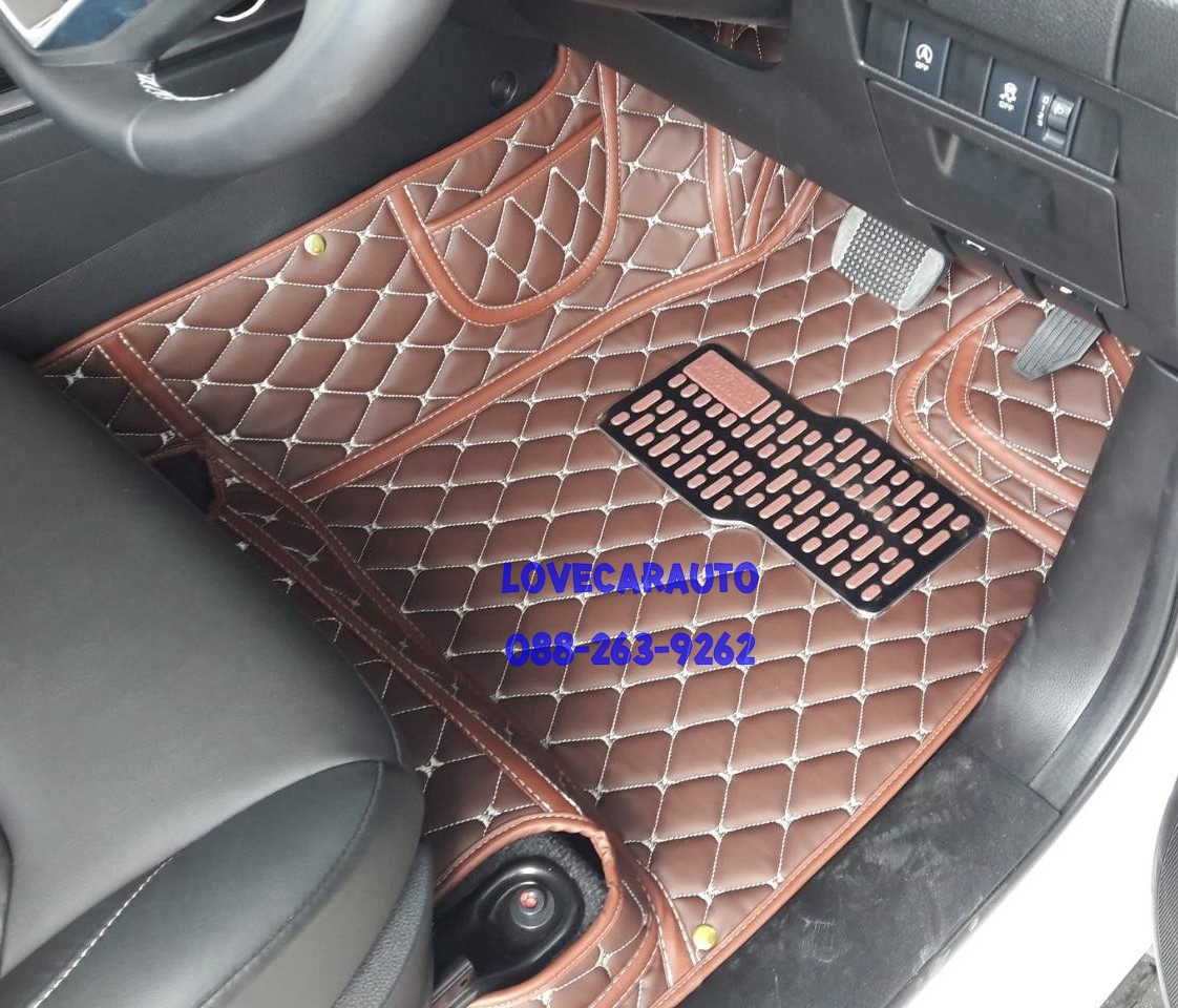 พรมปูพื้นรถยนต์ 6D Isuzu D max 4D 2022 สีกาแฟ เข้ารูป