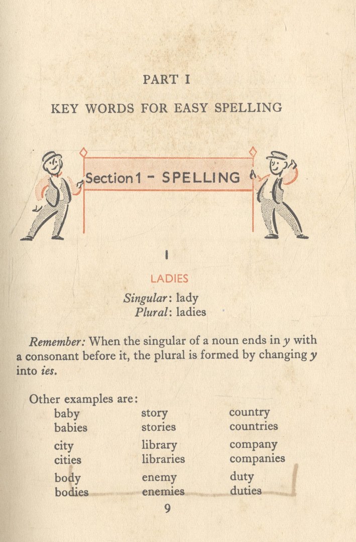 KEY WORDS FOR EASY SPELLING