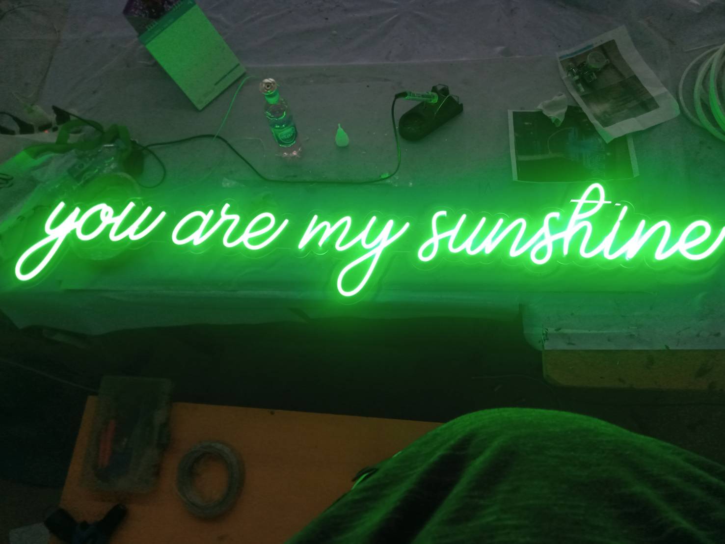 ป้ายไฟLED งานนีออนเฟล็ค งานYOU ARE MY SUNSHINE