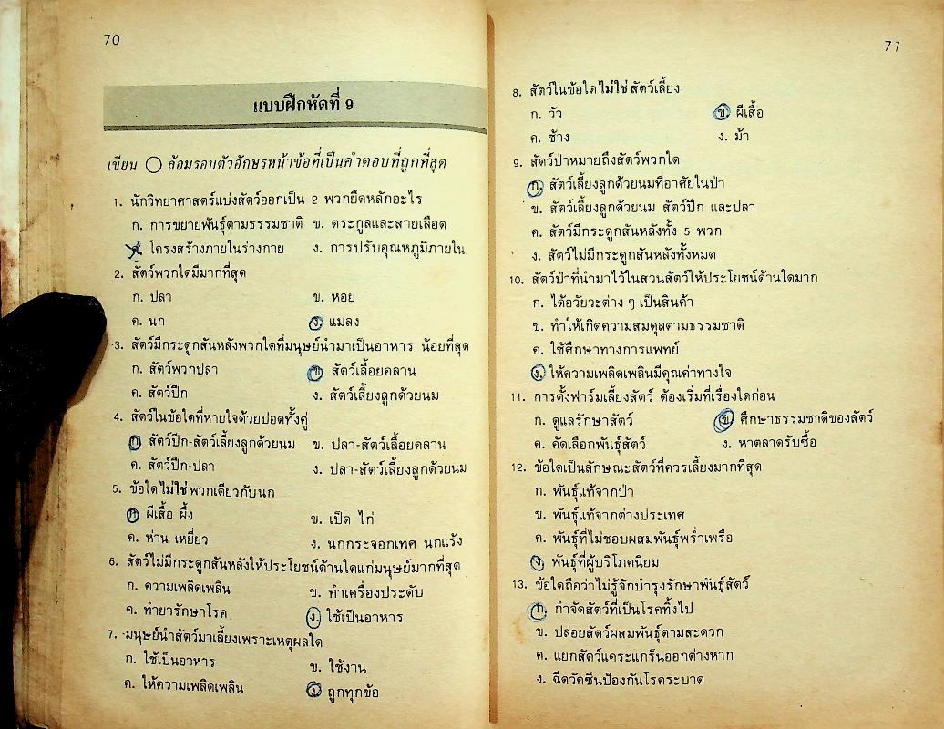 กลุ่มสร้างเสริมประสบการณ์ชีวิต วิชา วิทยาศาสตร์ ป.5 ป.6