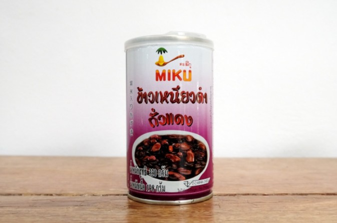 Miku (มิกุ) ธัญพืชกระป๋องพร้อมทาน รสข้าวเหนียวดำถั่วแดง