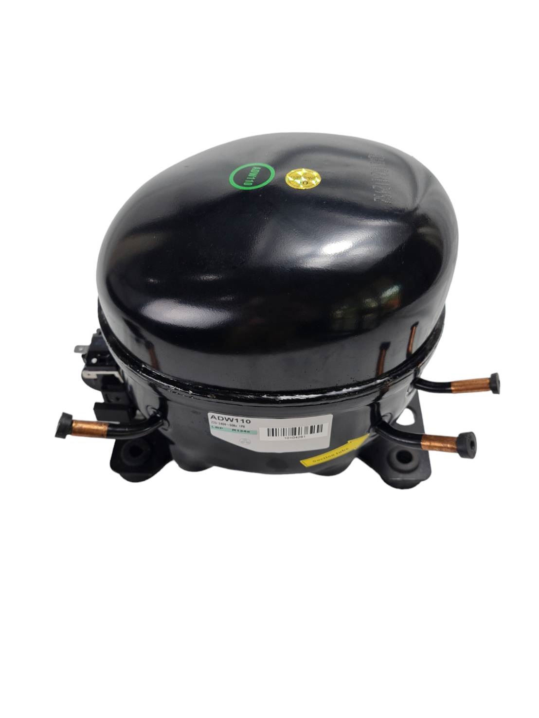 คอมเพรสเซอร์ ADW110 ใช้แทนคอม กุลธร 3/8 แรงม้า รุ่น AE2143Y น้ำยา R134a compressor 3/8 HP 220V ไม่มีมีสตาร์ทคาปาซิเตอร์