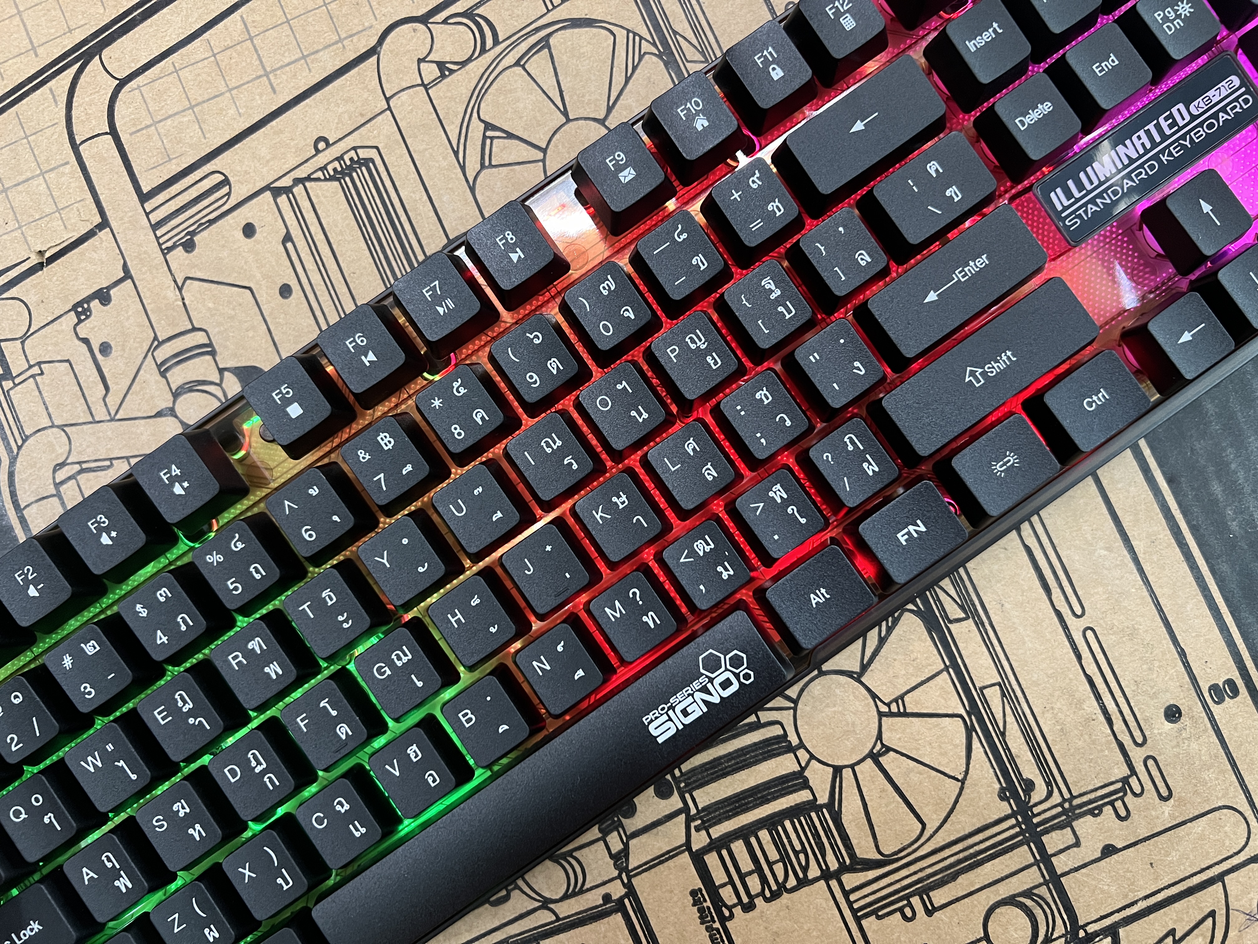 แนะนำคีย์บอร์ดเล่นเกมส์ Signo KB-712 ราคาประหยัด แต่โครตน่าใช้