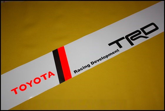 สติ๊กเกอร์คาดหน้ารถ TRD Sportivo