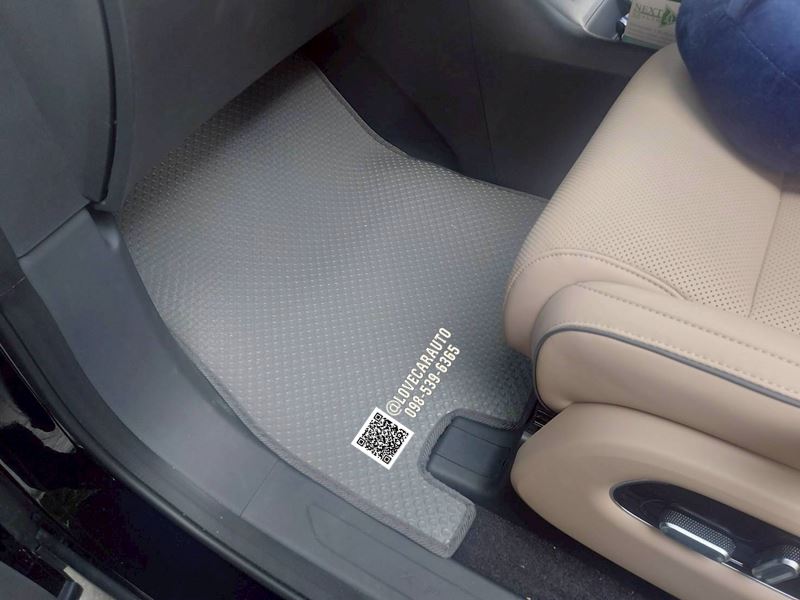 พรมกระดุมรถตู้ Xpang X9 กระดุมเล็กสีเทา