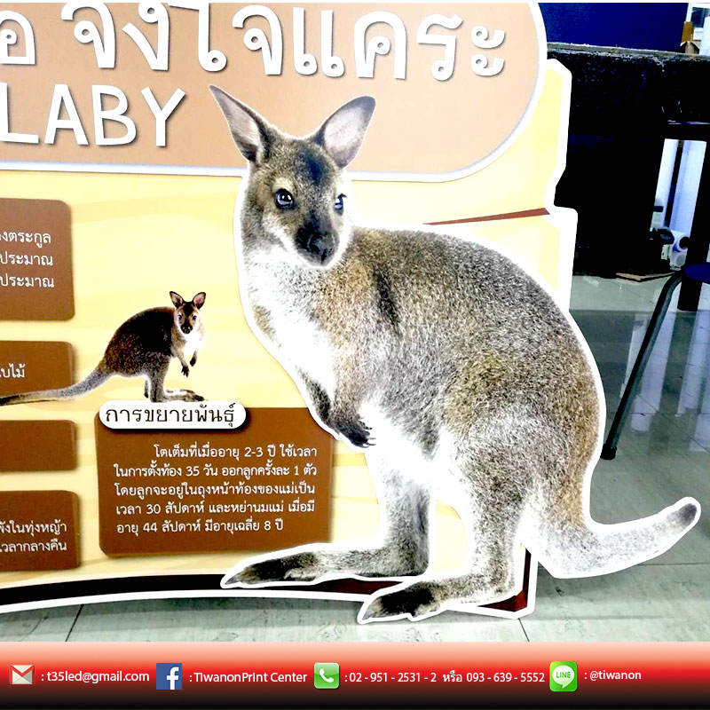 ป้ายสติ๊กเกอร์ติดลงอะคิลิก