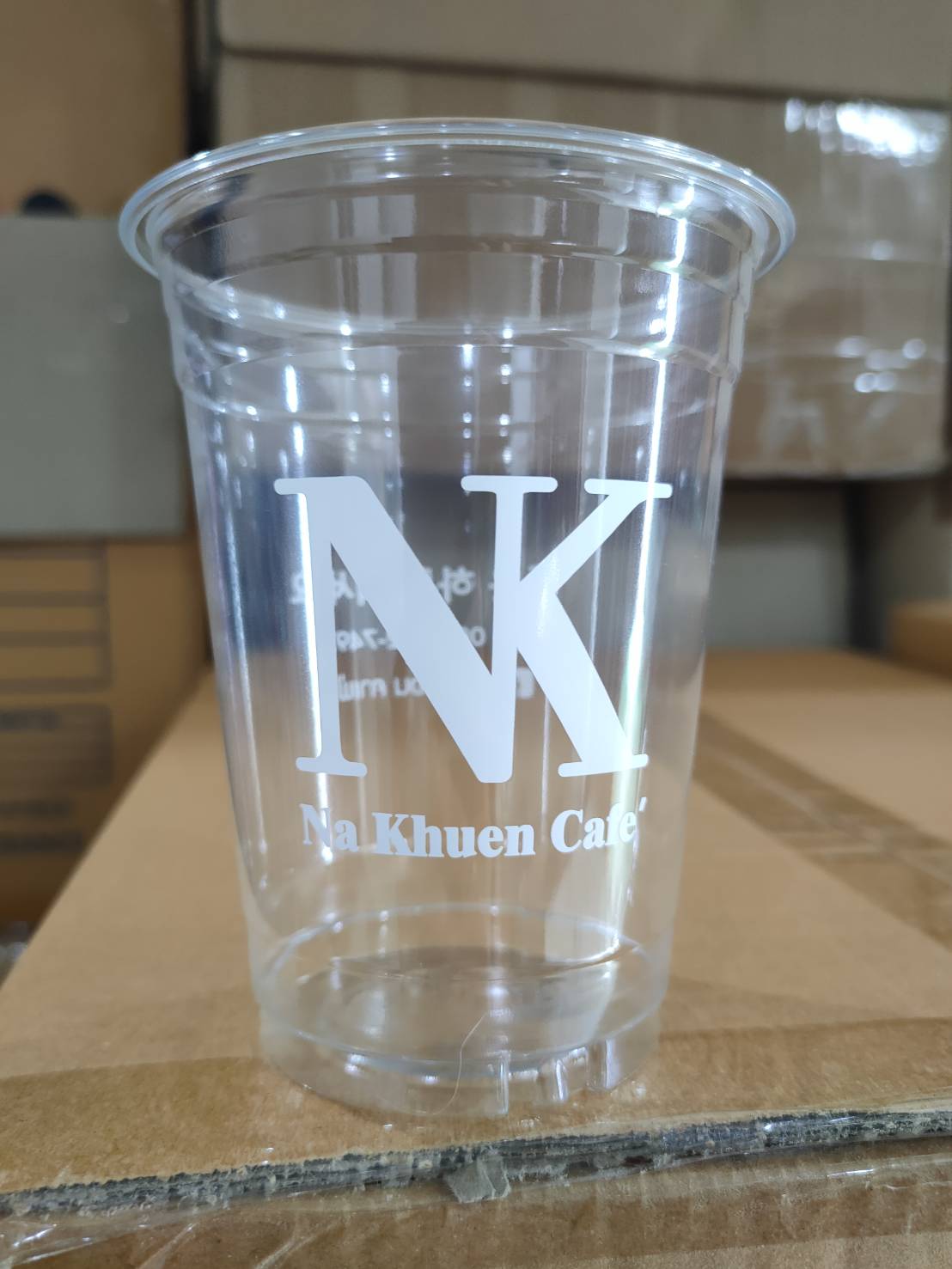 แก้ว PET-FC (หนากลาง+เพิ่มพื้นที่พิมพ์) ปาก 98 ขนาด 16 ออนซ์ (ยกลัง 1000 ใบ)