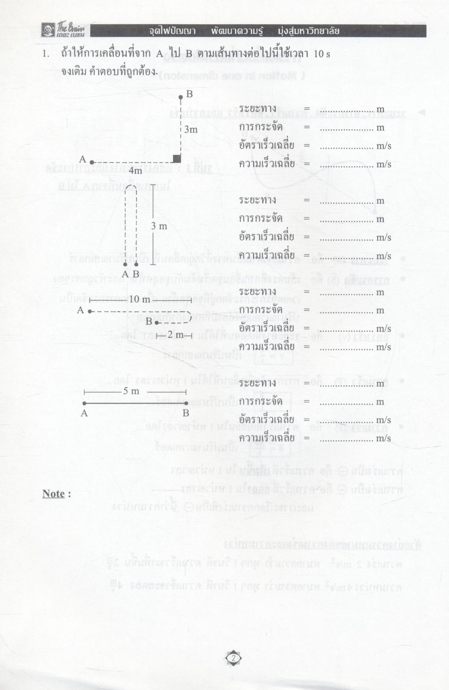 The Brain เดอะ เบรน เอกสารประกอบการเรียน คอร์ส ENTRANCE วิชา ฟิสิกส์ เล่มที่ 3