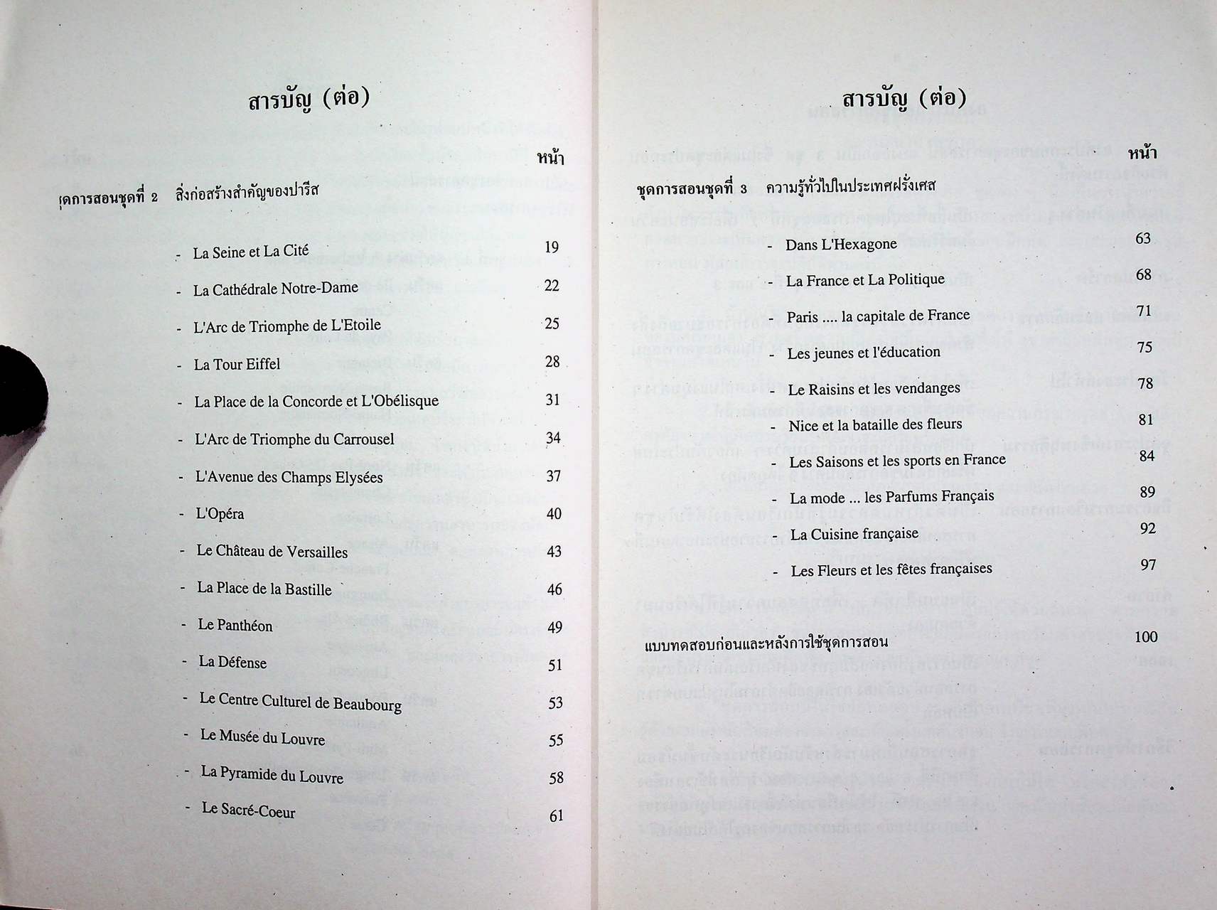ชุดการสอนภาษาและวัฒนธรรมฝรั่งเศส สำหรับนักเรียนชั้นมัธยมศึกษาตอนปลาย