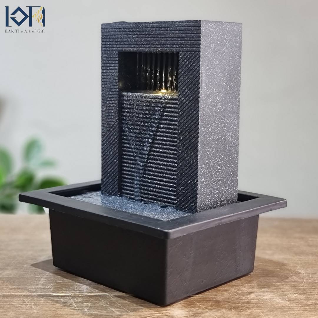 น้ำพุน้ำล้นตั้งโต๊ะ รุ่นรหัสสินค้า24101L อ่างน้ำล้นเสริมฮวงจุ้ยแต่งบ้าน น้ำพุล้นตั้งโต๊ะ น้ำตกไหลเป็นสายคล้ายฝน