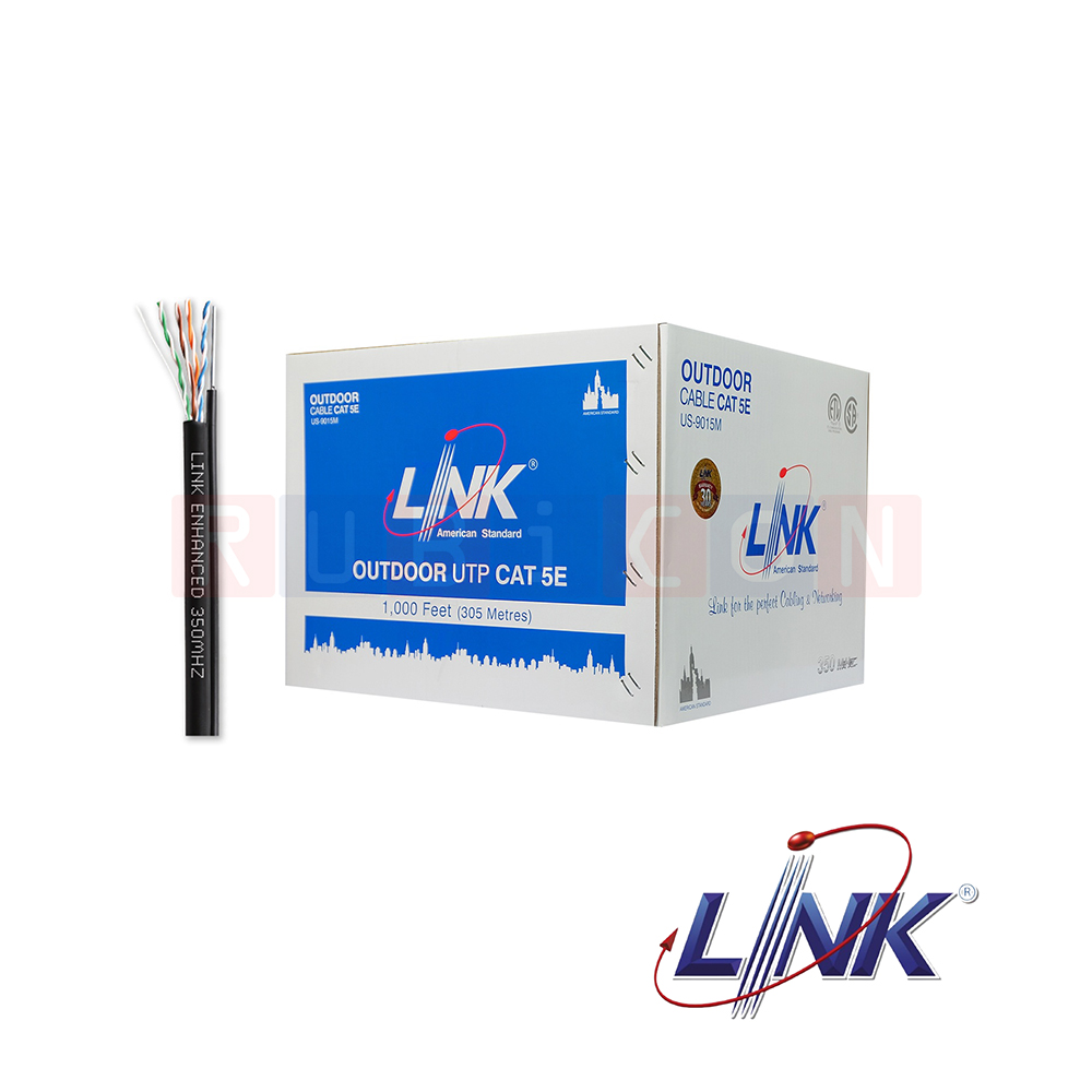 CAT5E UTP,PE OUTDOOR w/DROPWIRESINGLE JACKET (Box/100M) LINK