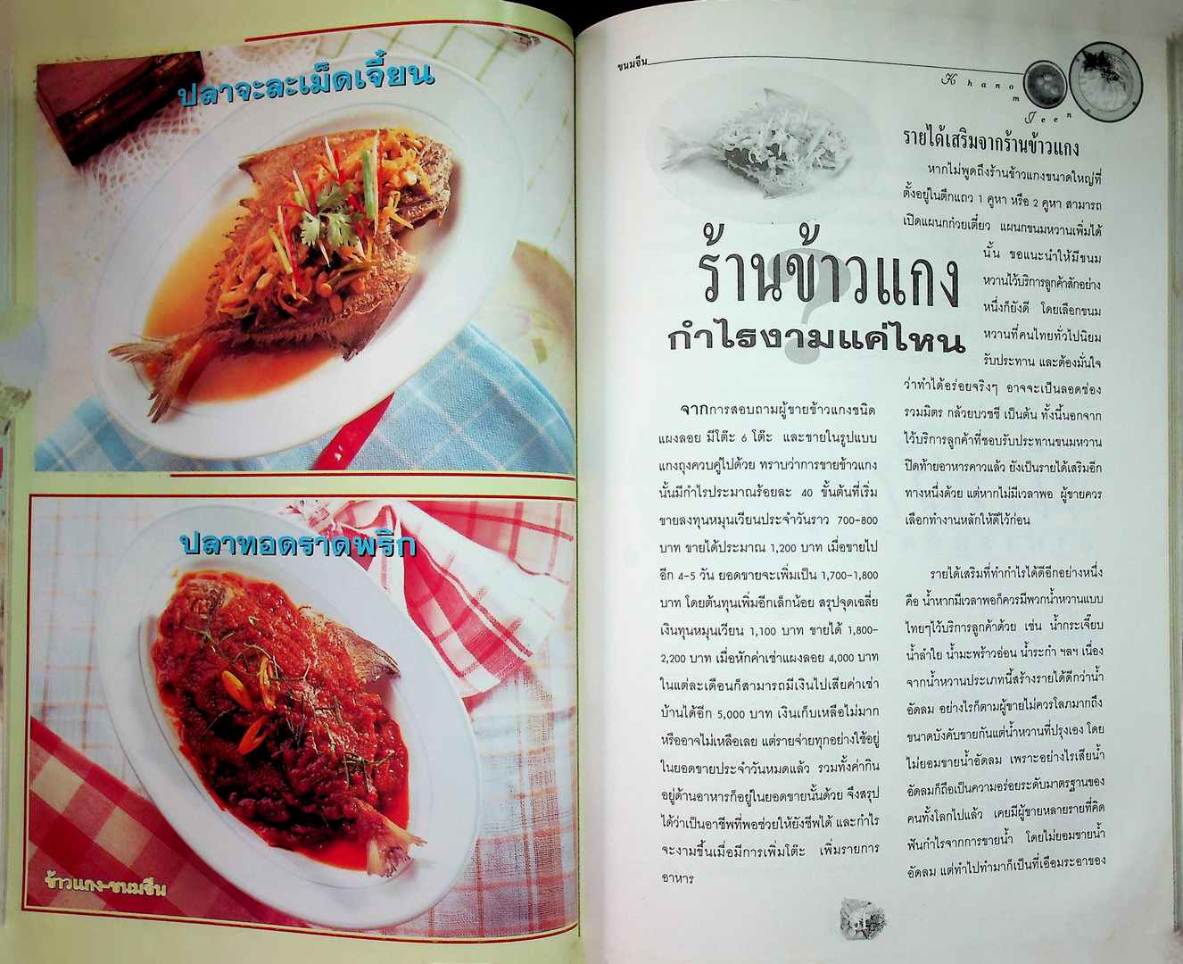 อาชีพแก้จน ข้าวแกง-ขนมจีน