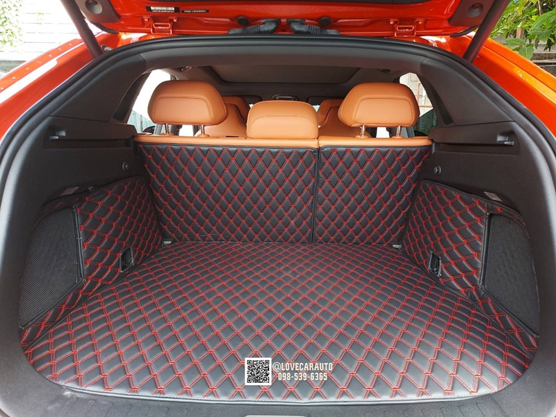 พรมปูพื้นรถยนต์ 6D Deepal S07 สีดำด้ายแดงVVIP