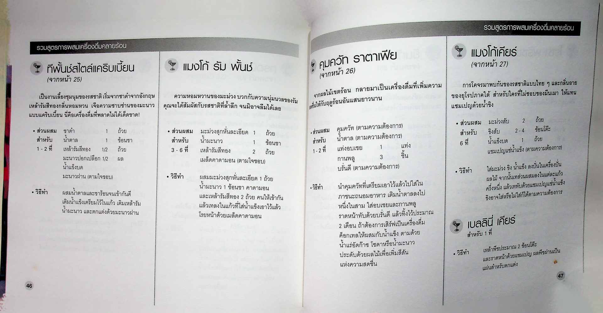 รวมสูตรการผสม เครื่องดื่มคลายร้อน ด้วยวิธีง่ายๆ