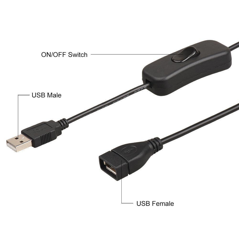 สวิทช์ปิด-เปิด สาย USB to USB Male to Female