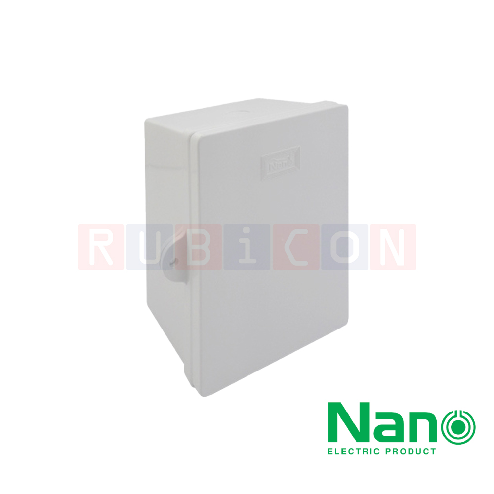 NANO-11W ตู้พลาสติกฝาทึบ 4.5x6.5x3.5 นิ้ว (118.5 x 168 x 92 mm) สีขาว