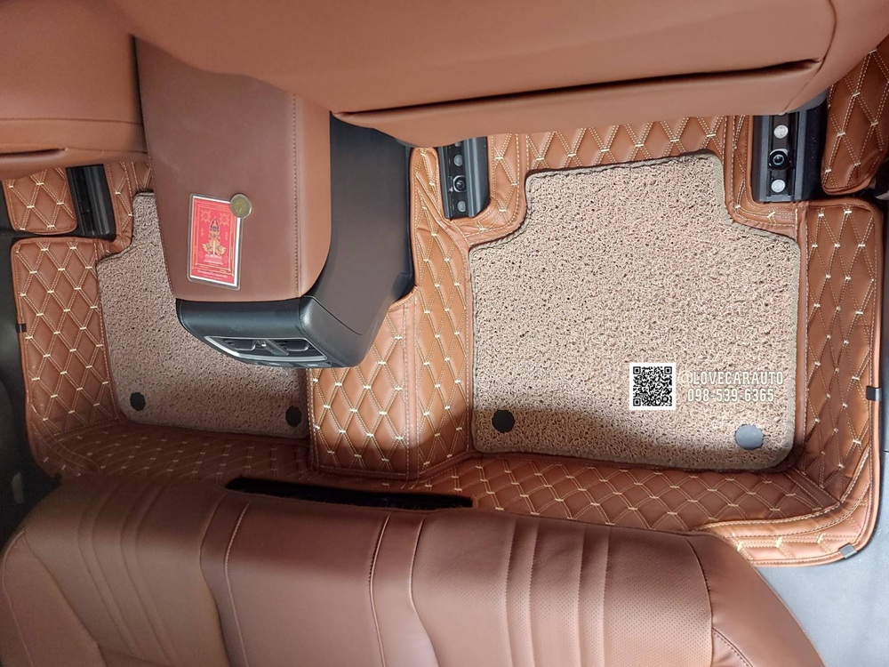พรมปูพื้นรถยนต์ 7D Honda Accord G10 สีน้ำตาลเข้ม