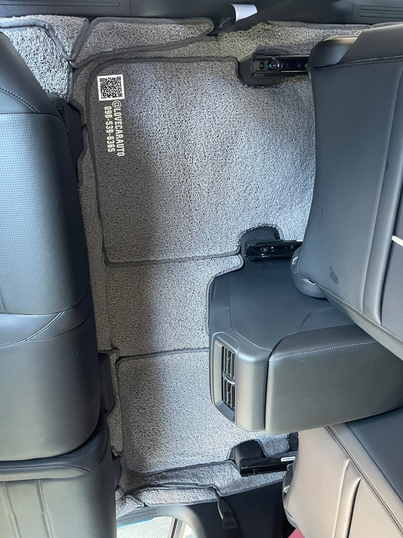 พรมปูพื้นรถยนต์ 6D Honda CRV G6 5 ที่นั่ง 2023 ไวนิลสีเทาขอบเทา