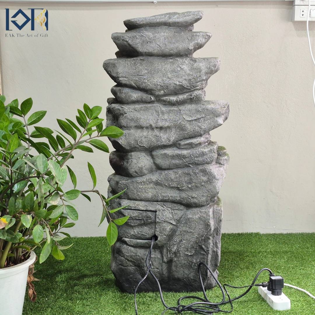 น้ำพุหน้าบ้าน รุ่นรหัสสินค้า200015 อ่างน้ำพุสำเร็จรูป บ่อน้ำพุจัดสวน น้ำพุน้ำล้นแต่งบ้าน น้ำล้นมงคลฮวงจุ้ย