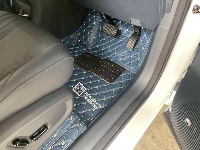 พรมปูพื้นรถยนต์6D Geely EX5 ตัวธรรมดา สีน้ำเงิน