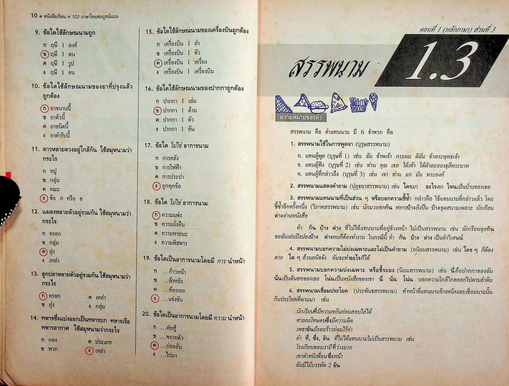 คู่มือครู-เฉลย หนังสือเรียนสมบูรณ์แบบ ท ๑๐๒ ภาษาไทยสมบูรณ์แบบ หลักภาษา การใช้ภาษา ทักษสัมพันธ์ ม.1 ภาคเรียนที่ 2
