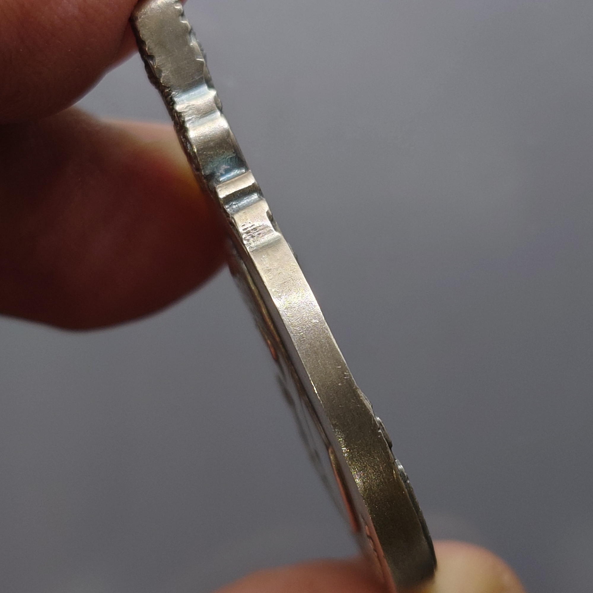 เหรียญพระมหาชนก เนื้อเงิน พิมพ์ใหญ่ บล็อก ป ขาด ปี2539 มีแต่เหรียญ